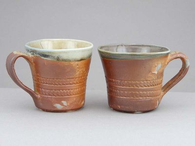 Two Sad Mugs - Salt Fired