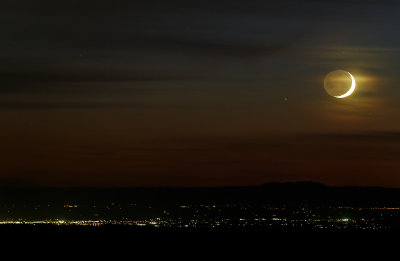 Moonset Over the Central Valley II