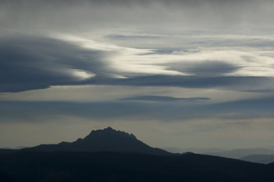 Buttes with cloud front