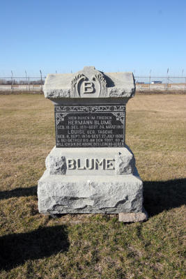 Blume Herman &Louise St John's Joannes Cemetary