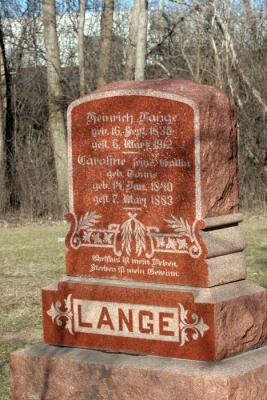 Lange, Heinrich &Caroline  Resthaven Cemetary