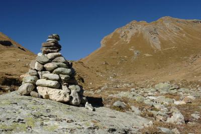 Small stone pyramid