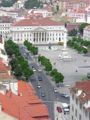 Lisboa, view from the top of the elevador do Carmo