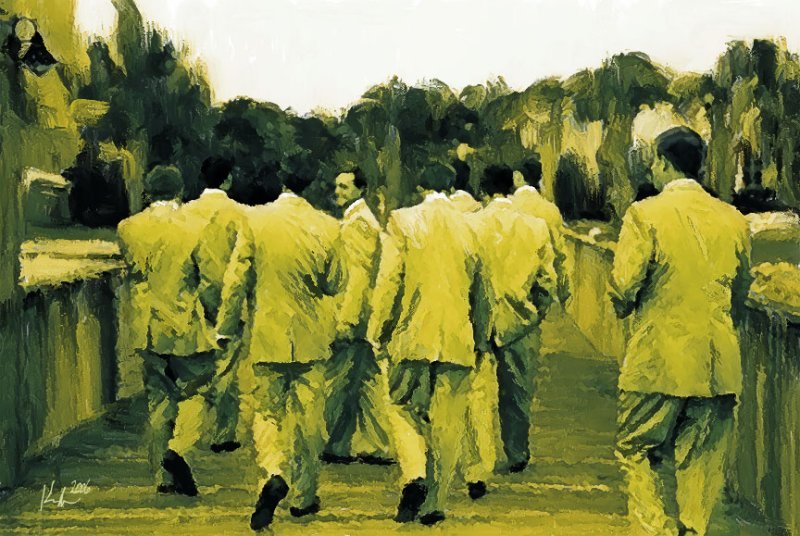 walking boys 12x8