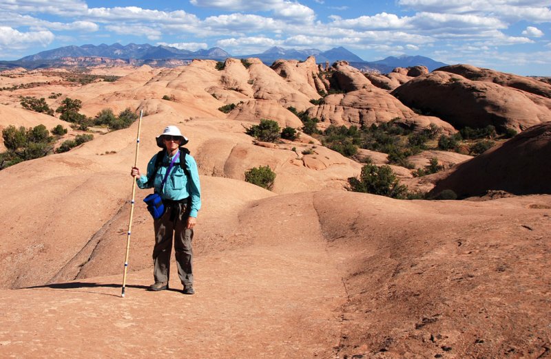 Satisfied to be standing on (Moabian) sandstone