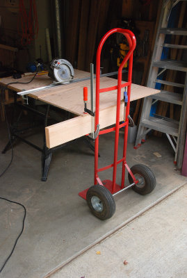Mobile extension for a worktable
