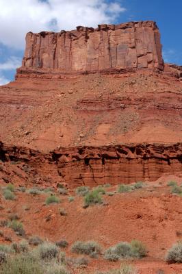 Parriott Mesa and mini-landslide