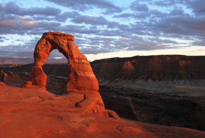 Obligatory shot of Delicate Arch at sunset