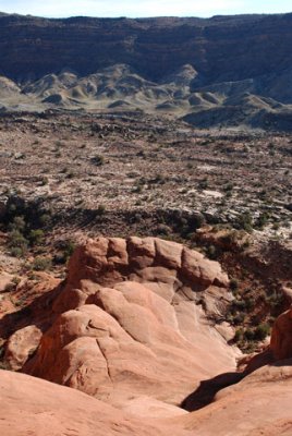 View from ridge: fingers above Cache Valley