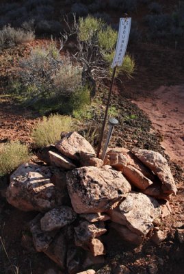 Boundary marker (see next photo)