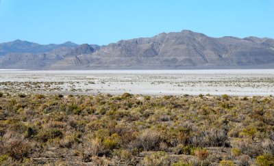 Ancient shorelines of Lake Bonneville on Tetzlaff Peak