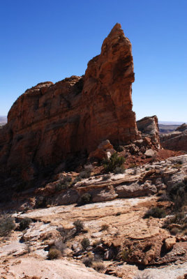 Near base of the prow