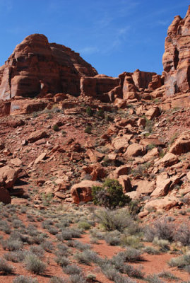 The route into the innards of Jackson Butte