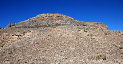 View of the route ahead from the low saddle