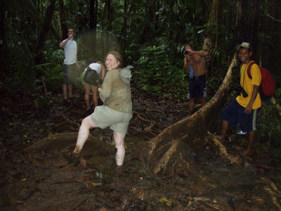 Sinking in the mud!