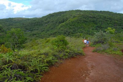 On the way to the waterfall