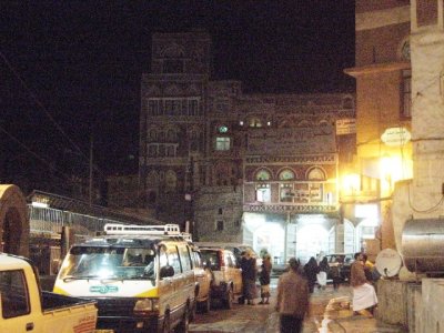 Sana'a at night