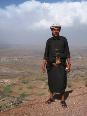 my guide (notice the ball of qat in his cheeks)