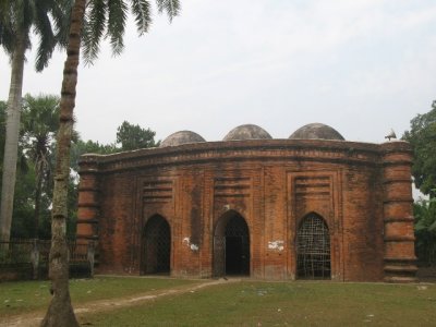 the 9-Gumbaz (dome) mosque nearby