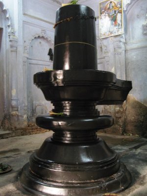 Shiva linga in the Shiva temple