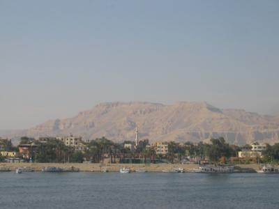 View over to the Luxor Westbank