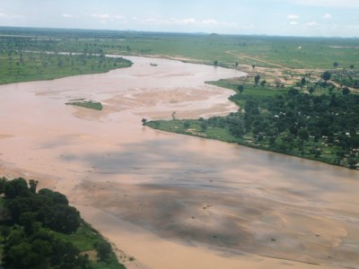 Geneina's Wadi filled with water