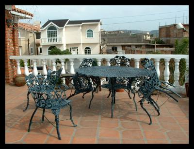 Table on the patio