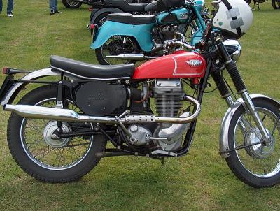 Matchless with Triumph Speed Twin.