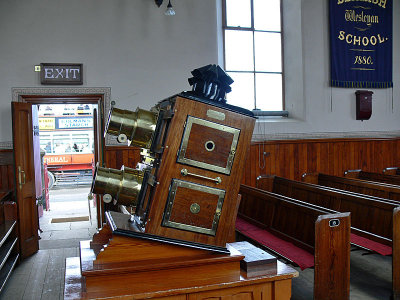 Projector in church