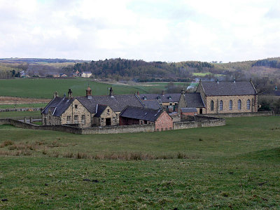 The colliery village school and church