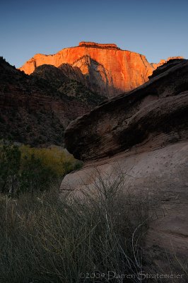 Glowing Peak and Sandstone