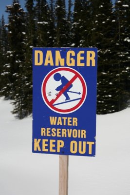 No water skiing