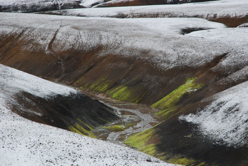 A warm streambed