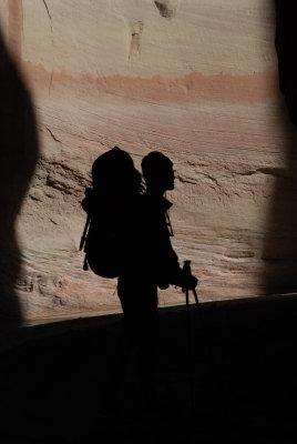 Sheila in silhouette