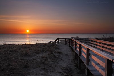 Salisbury Beach Boardwalk at Sunrise