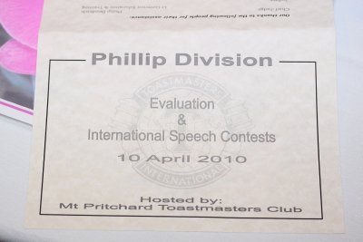 2010 Phillip Division International and Evaluation Contest