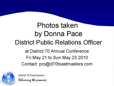 Photos of the Annual Conference by Donna Pace
