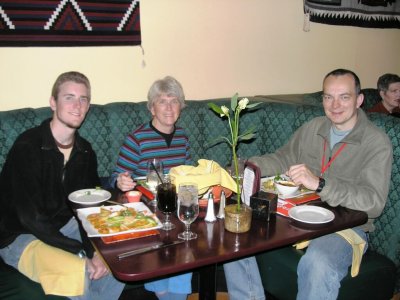 Torquoise room dinner with Robbie Forsstrom (a.k.a. Mr.MRL) and his  Mom Marilyn