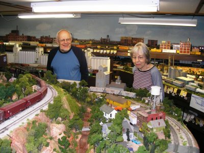 Bob and Joyce Miller in the basement