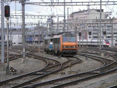 SNCF locos resting