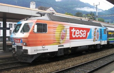 the Sdostbahn TESA sticky tape electric