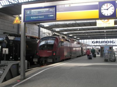 my Railjet to Vienna