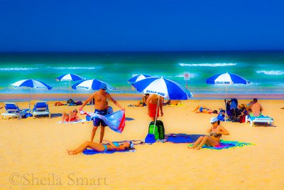 Manly beach graphic