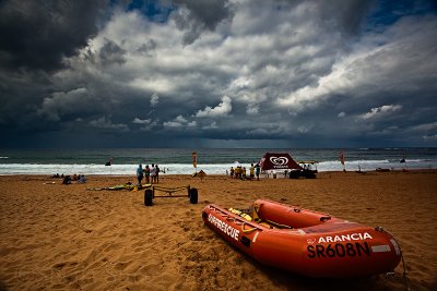 Surf rescue boat at Newport, Sydney, Australia