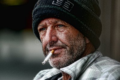 Man with cigarette