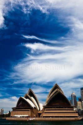 Sydney Opera House and dramatic sky