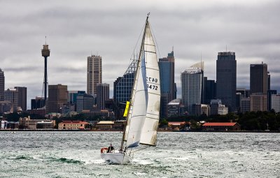 Yacht  on Sydney Harbour