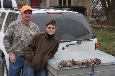 DOMINIC AND HIS UNCLE OUAIL HUNTING