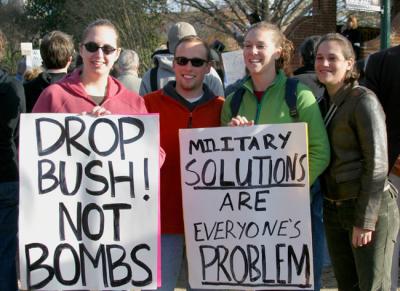drop Bush not bombs