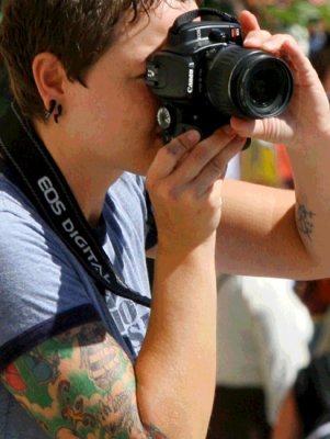 tatooed photographer